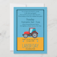 Labour Day Vehicle Invitation