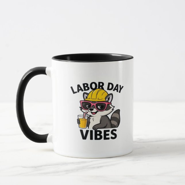 Labour Day Vibes! Happy Labour Day! Classic Mug (Left)
