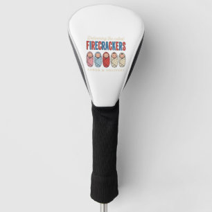 Labour & Delivery Firecrackers Cute Baby Nurse Des Golf Head Cover