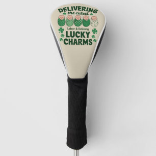 Labour & Delivery Lucky Charm Nurse Shamrock Golf Head Cover