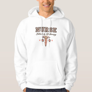 Labour & Delivery Nurse Caduceus Hooded Sweatshirt