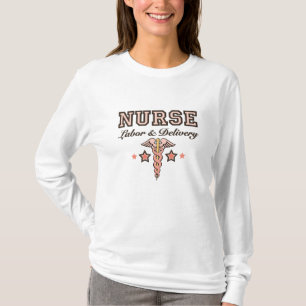 Labour & Delivery Nurse Caduceus Long Sleeve Tee