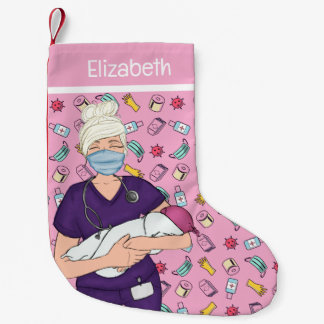 Labour Delivery Nurse Small Christmas Stocking