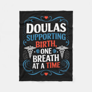 Labour Midwife Quote Birth Postpartum Doula Fleece Blanket