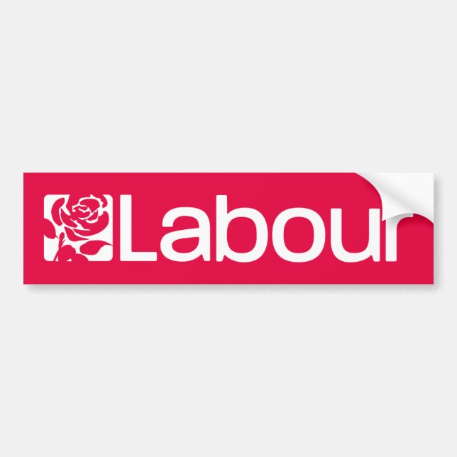 Labour Party UK Bumper Sticker (Front)
