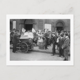 Labour Strike Beggar, early 1900s Postcard