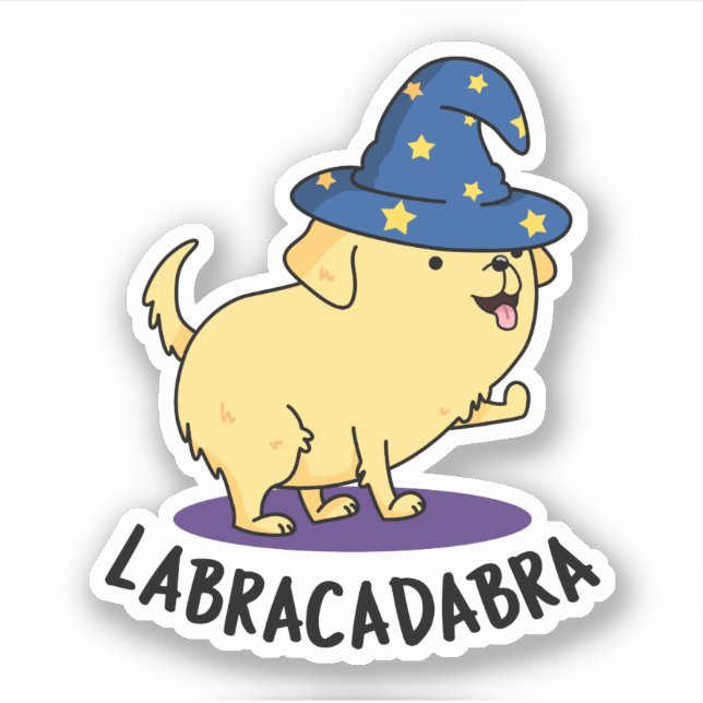 Labra-cadabra Funny Labrador Dog Pun  (Front)