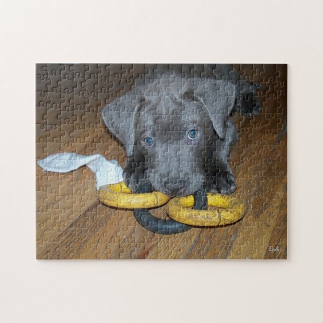 Labrabull Puppy Jigsaw Puzzle (Horizontal)