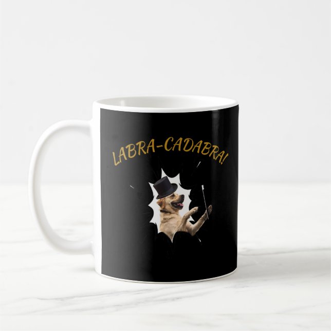 Labracadabra!  Labrador Retriever Pun  Coffee Mug (Left)