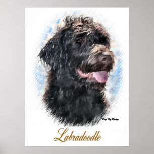 Labradoodle Art Print