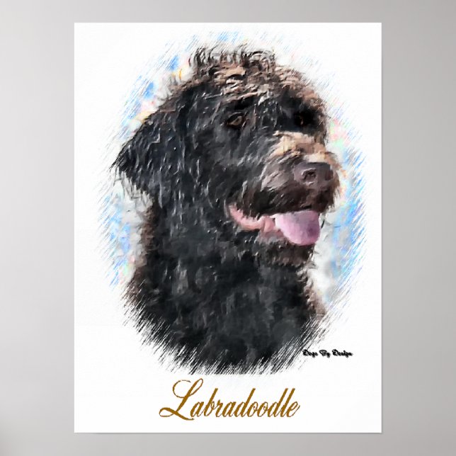 Labradoodle Art Print (Front)