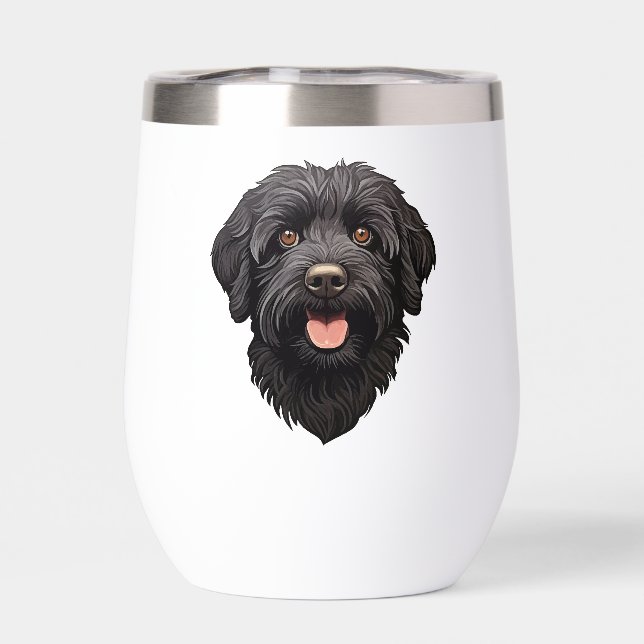 Labradoodle Black Dog (Back)