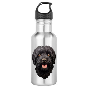 Labradoodle Black Dog 532 Ml Water Bottle
