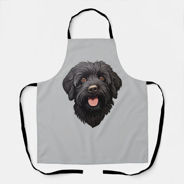 Labradoodle Black Dog Apron (Front)