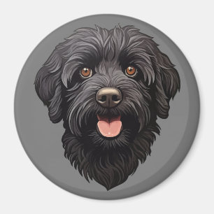 Labradoodle Black Dog Magnet