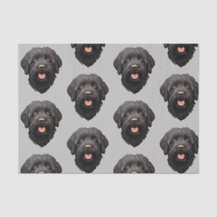 Labradoodle Black Dog Tissue Paper