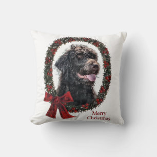 Labradoodle Christmas Gifts Cushion