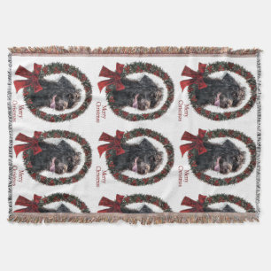 Labradoodle Christmas Gifts Throw Blanket