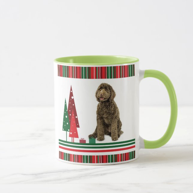 Labradoodle Christmas Mug (Right)