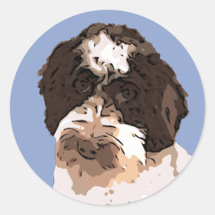 LABRADOODLE CLASSIC ROUND STICKER