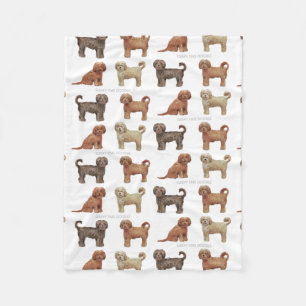LABRADOODLE Custom Fleece Blanket