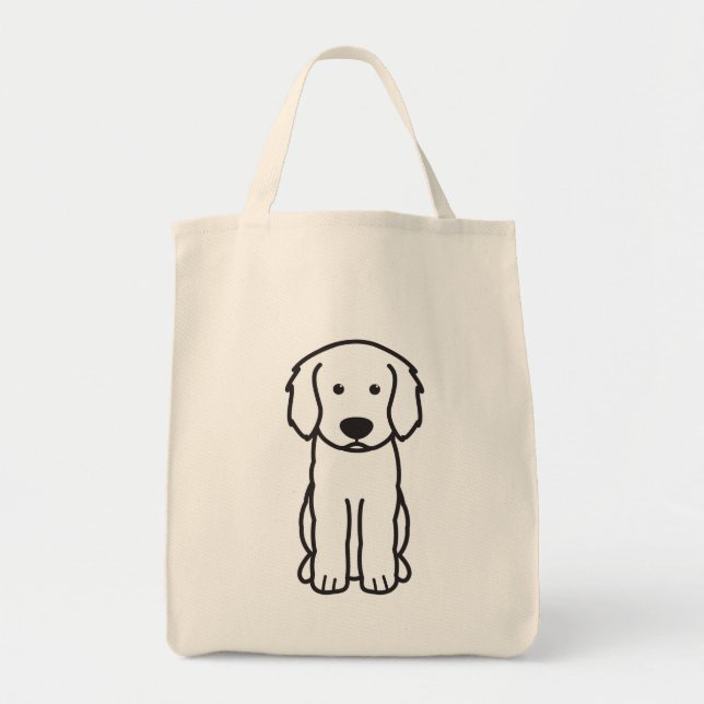 Labradoodle Dog Cartoon Tote Bag (Front)