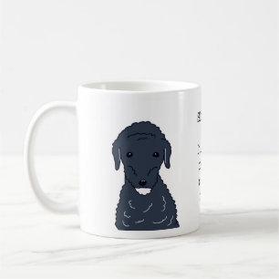 Labradoodle Dog Coffee First Funny Illustration Mug