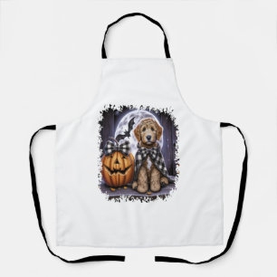 Labradoodle Dog Halloween Square Apron
