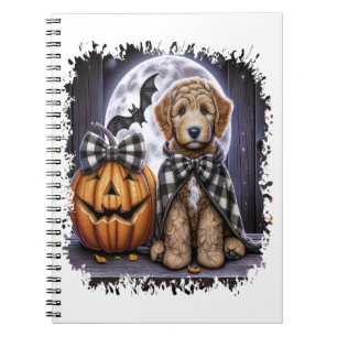 Labradoodle Dog Halloween Square Notebook