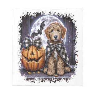 Labradoodle Dog Halloween Square Notepad