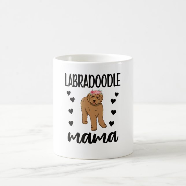 Labradoodle Dog Mama Dog Lover Labradoodle Mum Coffee Mug (Center)