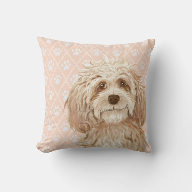 Labradoodle Dog Pillow / Labradoodle Love (Front)