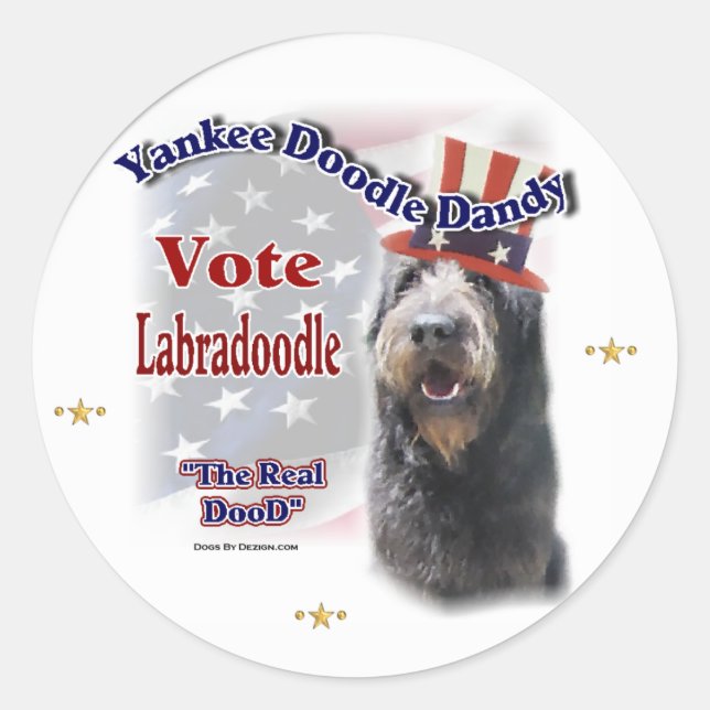 Labradoodle Gifts Classic Round Sticker (Front)