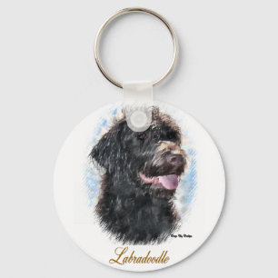 Labradoodle Gifts Key Ring