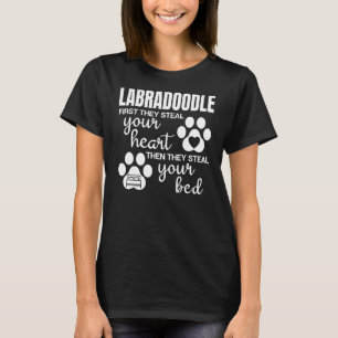 Labradoodle Gifts Quote Dog Lover Paw Print T-Shirt