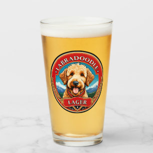 Labradoodle Golden Doodle Beer Glass