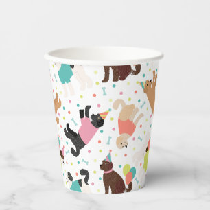Labradoodle / Goldendoodle Birthday Party Paper Cups