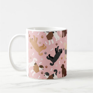 Labradoodle / Goldendoodle Bones and Paws Coffee M Coffee Mug