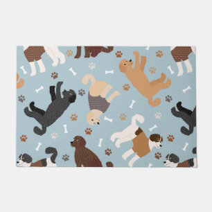 Labradoodle / Goldendoodle Bones and Paws Doormat