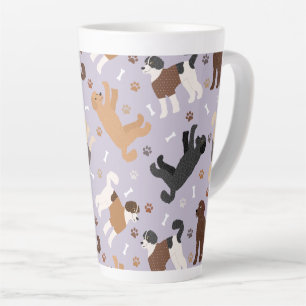 Labradoodle / Goldendoodle Bones and Paws Latte Mug