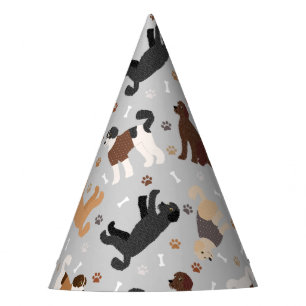 Labradoodle / Goldendoodle Bones and Paws Party Ha Hat