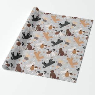 Labradoodle / Goldendoodle Bones and Paws Wrapping Wrapping Paper