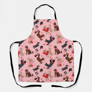 Labradoodle / Goldendoodle Valentine Pattern Apron