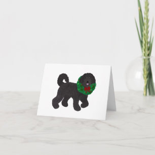 Labradoodle Holiday Greeting Card