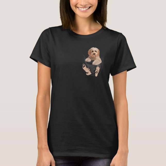 Labradoodle In Your Pocket For Labradoodle T-Shirt (Front)