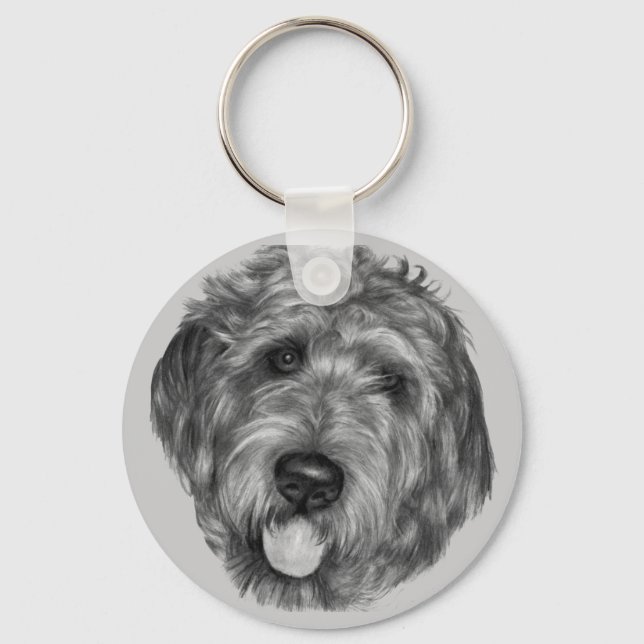 Labradoodle Key Ring (Front)