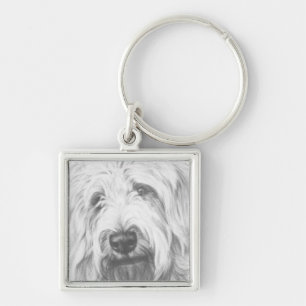 Labradoodle Key Ring