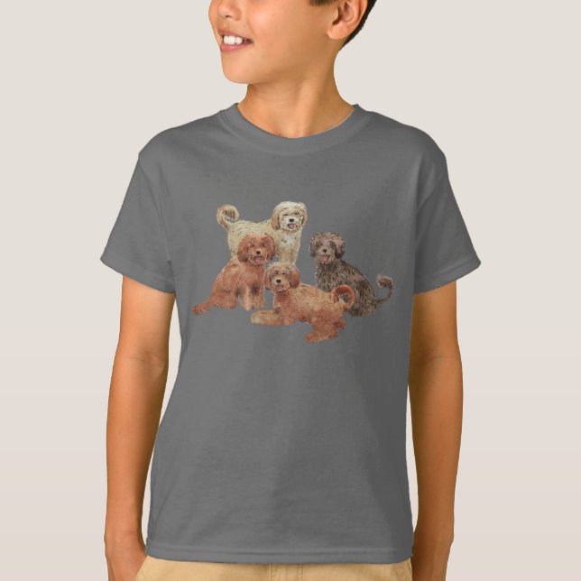LABRADOODLE Kids T-Shirt <3 (Front)