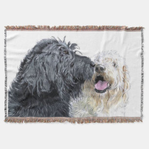 Labradoodle Love Throw Blanket