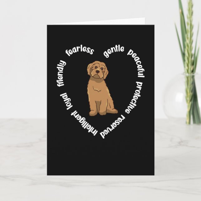 Labradoodle Lover Dog Mum Dad Labradoodle Owner Card (Front)